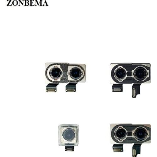 ZONBEMA Original Test Back Rear Camera With Flash Module Sensor Flex Cable For iPhone X XR XS 11 Pro MAX