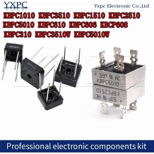 5pcs KBPC1010 KBPC3510 KBPC1510 KBPC2510 KBPC5010 KBPC610 KBPC606 KBCP608 KBPC310 KBPC3510W KBPC5010W Bridge Rectifiers