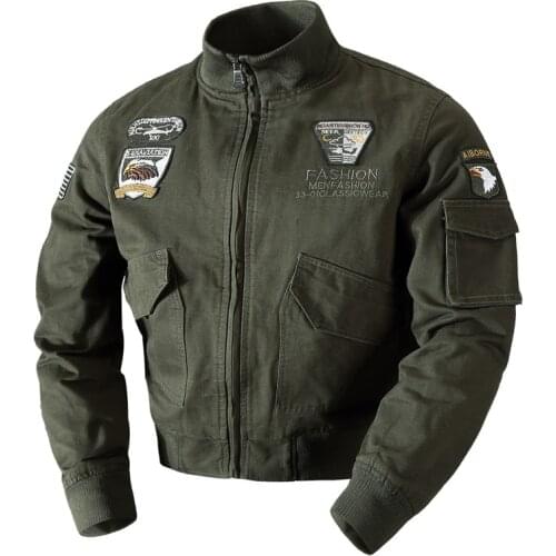 2018 Military Jacket Men Pilot Jacket Coat Army Mens Spring Autumn Cotton Bomber Jackets Cargo Flight Jacket Male Plus Size 4XL