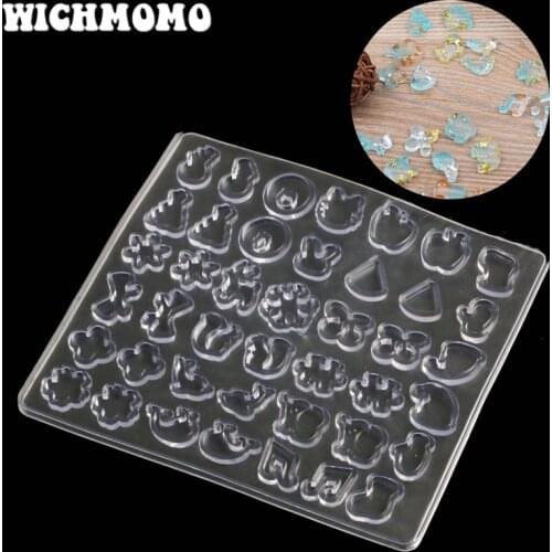 New 1PCS 46 Style Charms Craft DIY Transparent UV Resin Liquid Silicone Combination Molds for Earring Necklace Making Jewelry