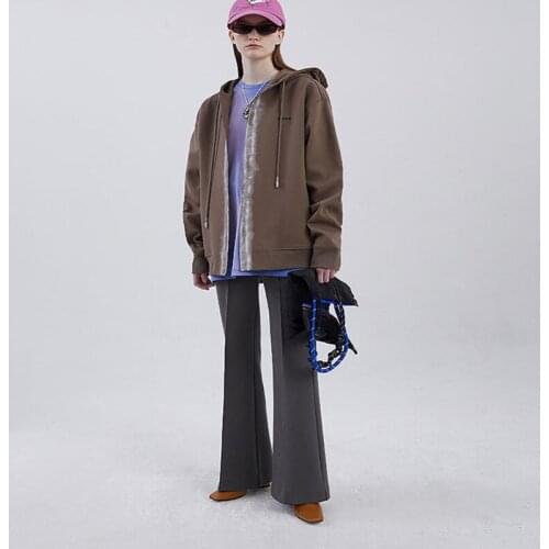 2021 New Autumn High Quality Women Overcoat Embroidery Loose Men Coat Fashion Casual Elegant Cotton Unisex Outwear T580