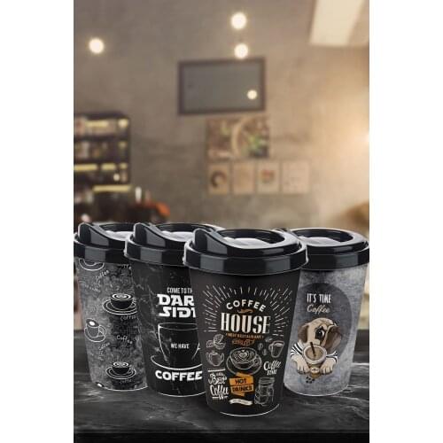 Plastic Coffee Cup Motto Thermo Cup 400 Ml (Always) Very handy Cup for Tea Coffee And Other drinks