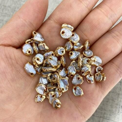 Natural Freshwater Pearl Pendants Irregular Exquisite charms For Jewelry Making DIY Necklace bracelet Accessories Size 8-10mm