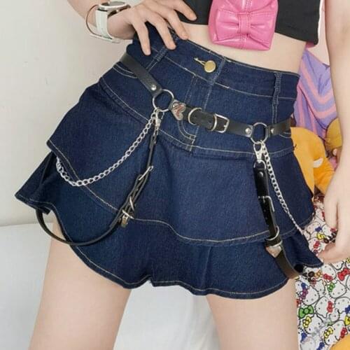 Harajuku Punk Cool Girls Women Chain Belt Waist Belted AFC959