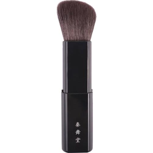 Q4-3 Professional Handmade Makeup Brushes Soft Saikoho Goat Hair Stretchable Angled Contour Blush Brush Portable Make Up Brush