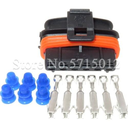 6 Hole 1 928 403 202 Auto Gas Accelerator Pedal Connector 1928403202 Waterproof Cable Socket For Fiat Hyhundai Kia Smart