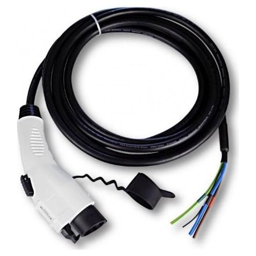 Type 1 (j1772) female plug with 5 meters 32A 220V 1-phase cable khons sae j1772 ev charge coupler