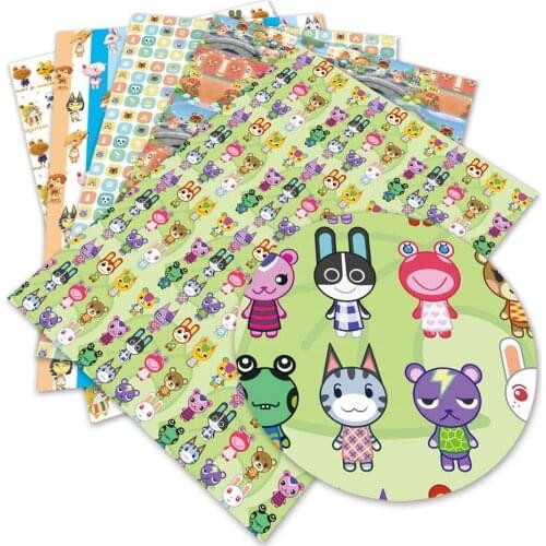 50cm*140cm Cartoon Printed Polyester Cotton Fabric Patchwork for Sewing Dress Cloth Making Puppet F2306