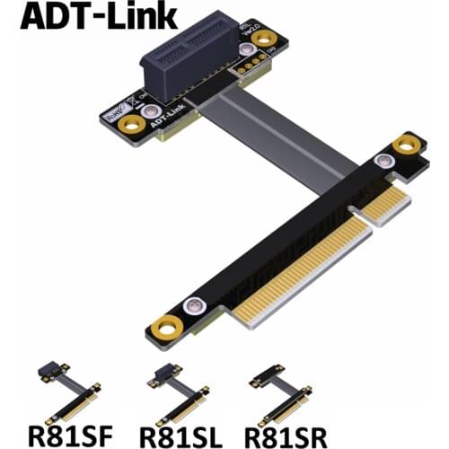 PCI-E x8 to x1 extension cable transfer extension cable 8x PCIe3.0 custom extension ADT High-speed signal transmission 8G/bps