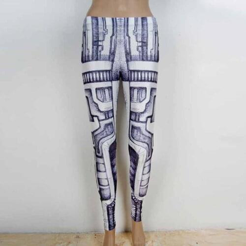 Women Legings Printed Leggins High Stretch Girls Legging Punk Rock Leggings Fashion Pants 2021 Narrow Pants Spandex Waist Type