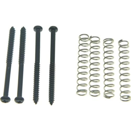 KAISH 50pcs Bass Guitar Pickup Mounting Screws and Pickup Springs Fits Precision P Bass Jazz J Bass or P90 Soap Bar Pickups