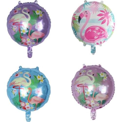 50pcs/lot 18inch Happy Birthday Foil Balloons Birthday Party decoration Pineapple Helium Air Balloons Flamingo Party Supplies