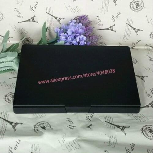 6pcs/lot 6grids 36.5mm High Class Women Makeup Tools, DIY Matte Black Elegant Eyeshadow Powder Compacts, Blusher Packing Case