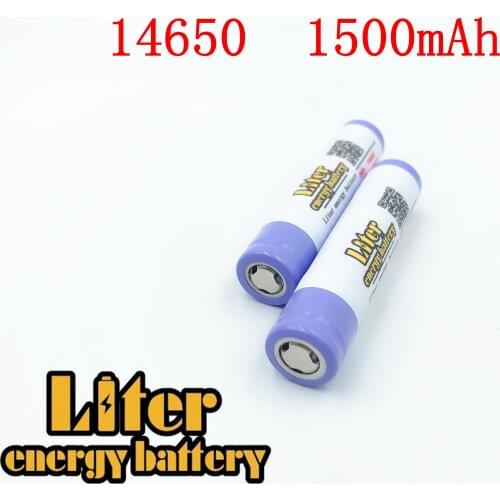 Brand Liter energy batter 3.7V 1500mAh battery 14650 High Drain batterie lithium For imr14650 power