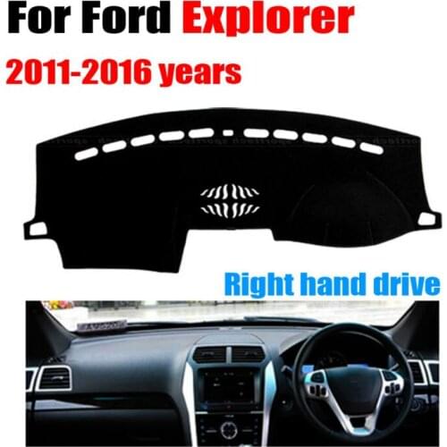 Car dashboard covers mat for Ford Explorer 2011-2016 years Right hand drive dashmat pad dash cover auto dashboard accessories