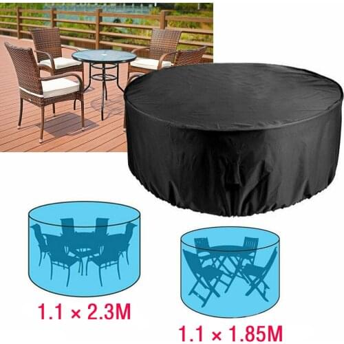 Outdoor Garden Furniture Cover Round Table Chair Set Waterproof Oxford Wicker Sofa Protection Patio Rain Snow Dustproof Covers