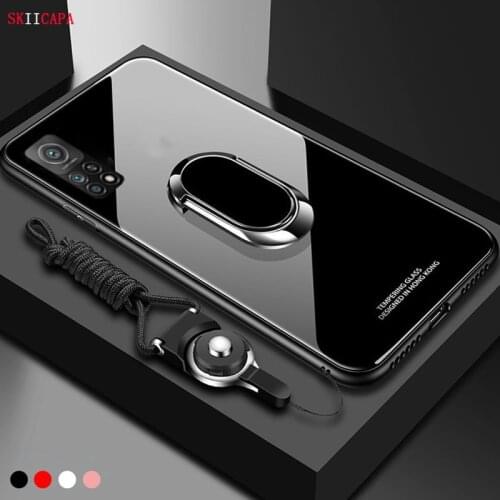 For xiaomi 10T Pro POCO X3 NFC Case Tempered Glass Stand Ring Magnet Cover for xiaomi 10T Lite 10 t Hard Shockproof Back Cover