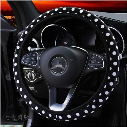 Car Steering Wheel Cover Breathable Anti Slip Steering Covers Suitable 36-38cm Auto steering wheel protective Decoration point