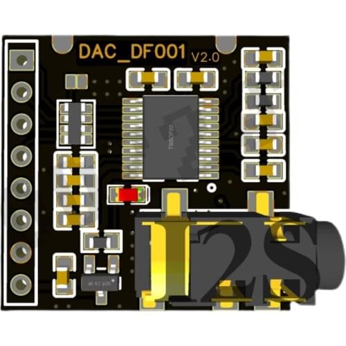 Digital audio to analog audio module I2S to LR output module PCM5102