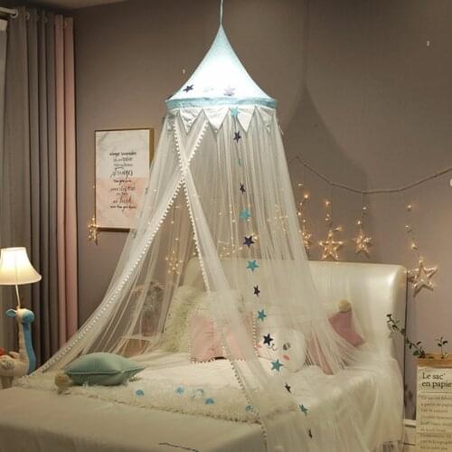 Crib Netting for Kids Bed Mosquito Net Bed Cover Curtain Around Crib Netting Tent with Stars Hanging Tent Baby Room Decor