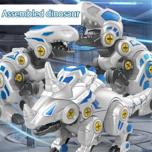 Childrens Educational Science And Education Assembled Dinosaur Toy DIY Nut Assembly Tyrannosaurus Triceratops Model