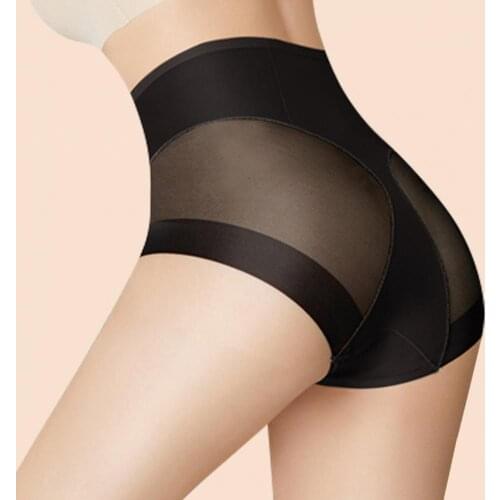 Women Brief Seamless Hip Lift Underwear High Waist Tummy Control Stretchy Underpants for Postpartum Recovery Underpant Plus Size