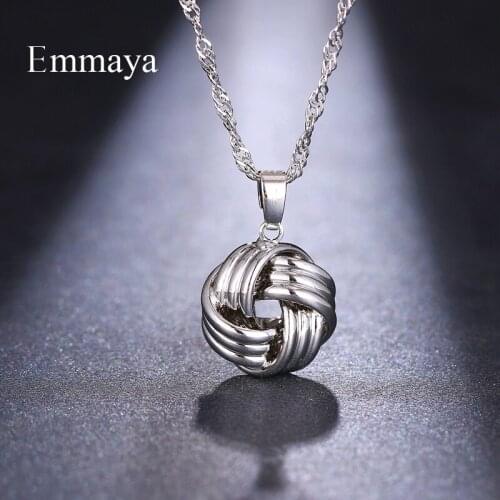 EMMAYA New Fashion Multicolors Irregular Metal ball Punk Style Dainty Necklaces For Women Party Creative Present