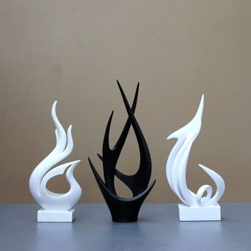 Creative abstraction craft silver Model Figurines & Miniatures resin Decoration Crafts feng shui For Home Decor accessories