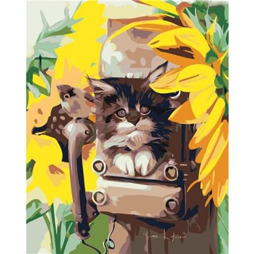 Love.Thanks Animal Diamond Embroidery Pet Cat Diamond Art Painting Cross Stitch Kits EmbroideryDiamond Embroidery Painting