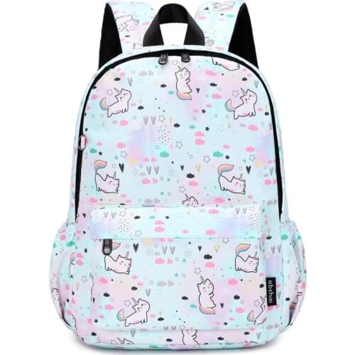 Abshoo Cute Cartoon Animal Print Unicorn Backpack Preschool Primary Fashion Stylish Backpacks Travel bag child schoolbag bag