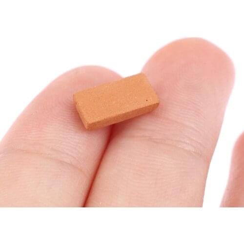 Mini 50pcs Brick Model DIY House Miniature Dollhouse Accessory Simulation Bricks Toys for Kids Boys Girls Play House Game
