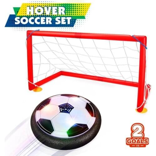 1pc Free Shipping Kids Toys Hover Soccer Ball Set With 2 Goals Children Indoor Outdoor Sport Game Toys With Retail Package #TC