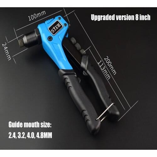 Metal Wood working Pop Rivet Tool Riveter Gun Repair Tools Kit Heavy Duty Hand Tool