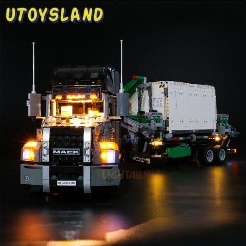 USB Powered LED Lighting Kit For Technic Mack Anthem Semi Truck 42078 (LED Included Only, No Kit)For Children Educational Toys
