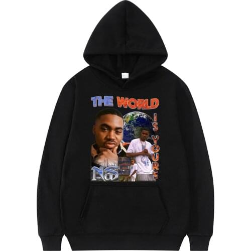 New Style Hoodie Nas Illmatic Printed Couple Clothing Popular Oversize High Quality Clothes Long Sleeves Hip-pop New Streetwears