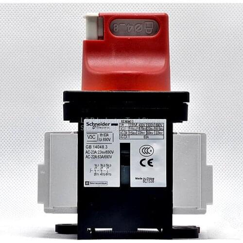 New Original Schneider 63A 3P VCF3C ( V3C + KCF2PZC ) Load Switch Body V3C And Panel KCF2PZC Disconnector Switch