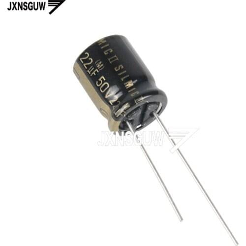 10PCS Original ELNA RFS SILMIC II 50V22UF 10X12.5MM Silk fiber audio electrolytic capacitor SILMICII 22UF 50V 85degrees 22uf/50v