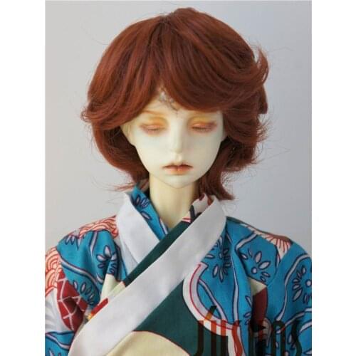 JD236 1/8 1/6 1/4 1/3 Heat resistance BJD wig SD MSD YOSD Boyish short cut doll wig 5-6inch 6-7inch 7-8inch 8-9inch doll wigs