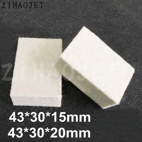 KOMORI printing machine accessories KOMORI roller pillow brush 43x30x15mm 43x30x20mm for Komori wool felt clean unit 10pcs 20pcs