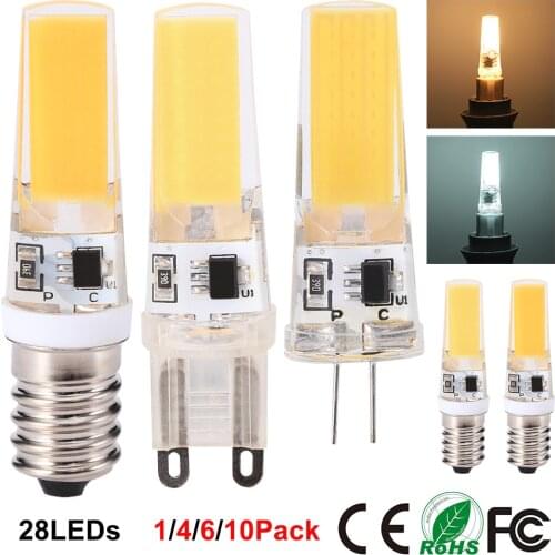 Dimmable Mini G4 G9 LED COB Lamp 3W LED Bulb AC200-240V Chandelier Lights Replace Halogen for Chandelier Spotlight E14 LED Lamp