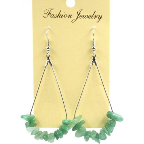 Ashmita Natural Stone Drop Earrings Big Earrings Fashion Jewelry Korean Earrings for Women Dangle Earrings