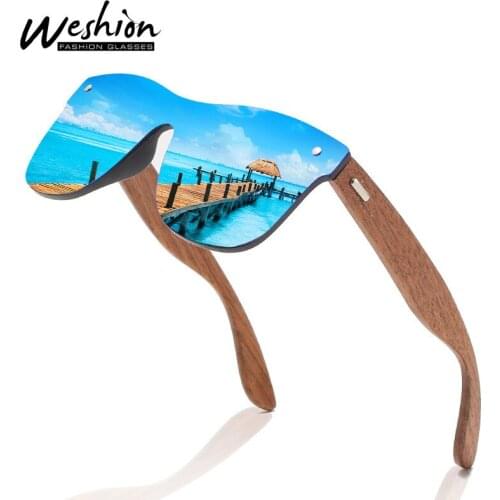 Wood Sunglasses Men Polarized Black Walnut Women Glasses Original Wood Eyewear With Accessories UV400 Original Oculos de sol