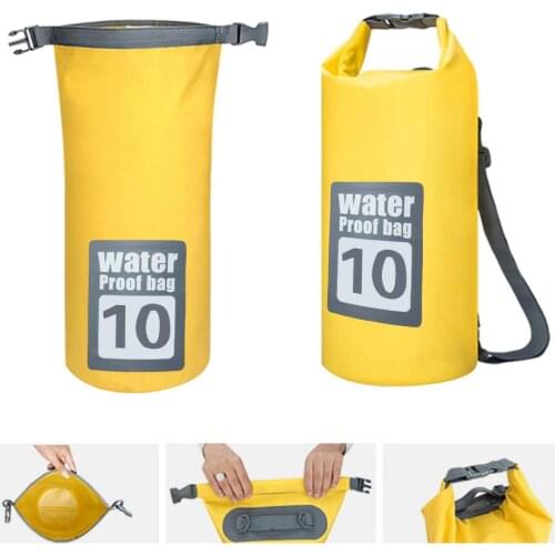 5L 10L 15L 20L 30L Waterproof Dry Bag Outdoor Camping Hiking Kayaking Dry Sack Backpack Yellow
