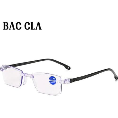 Ultralight Rimless Reading Glasses Anti Blue Light Radiation Computer Presbyopia Readers Spectacleso Reader Kulary 1.0 To 4.0