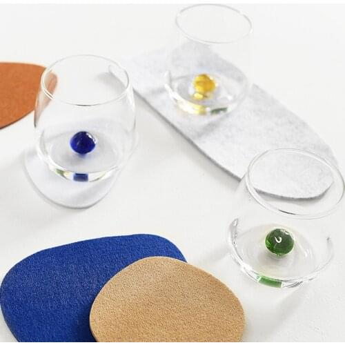 Transparent Creative Glass Mug Coffee Tea Drinks Dessert Breakfast Milk Cup Glass Mugs Handle Drinkware