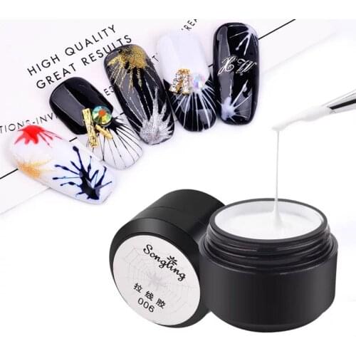 1box Painting Nail Gel Polish Pulling Silk Spider Line UV Gel Lacquer Varnish 6 Colors Nail Art Tools Manicure Design Accessory