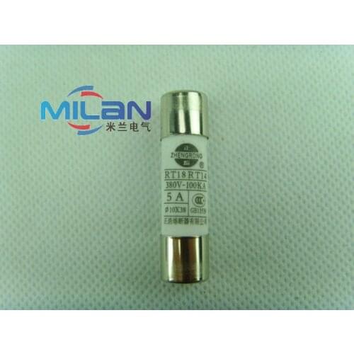 1Pcs 10*38 Fast blow Ceramic Fuse 10x38mm Fuse 380V 500V 0.5A 1A 2A 3A 4A 5A 6A 8A 10A 16A 20A 25A 32A 40A RO15 RT18 RT14