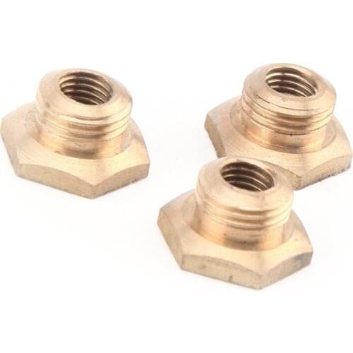 1 Pc RCEXL CM-6 10mm to 1/4-32 Spark Plug Bushing Adapter Copper Conversion
