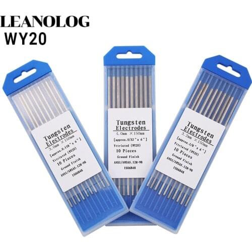 10pcs Blue Color Code 1.6/2.0/2.4/3.0/3.2/4.0MM * 150 Yttriated TIG Tungsten Electrode Head Needle/Rod for TIG Welding Machine
