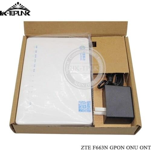 10pcs New ONU for ZTE F663N GPON 3FE+1GE+1Tel+USB+WIFI Ethernet Port ONT Same Function As F660 F623 Fiber Optical Terminal